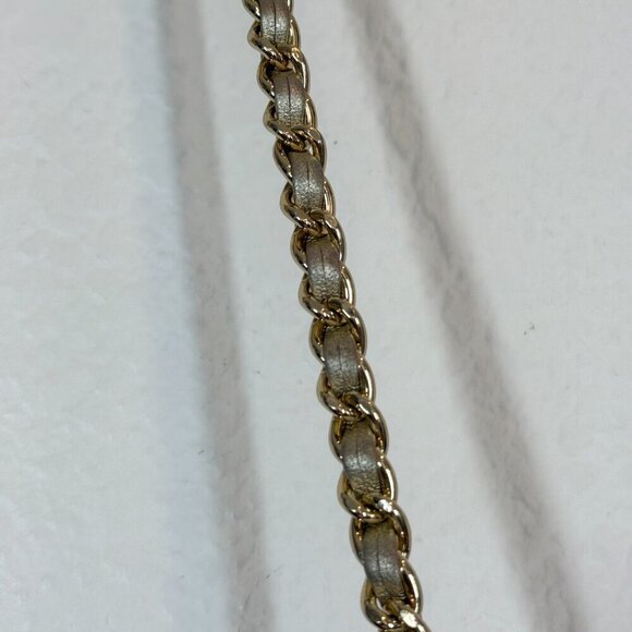 Tory Burch Woven Shoulder Bag Purse Tote Gold Accents Tassels Natural - Picture 8 of 14